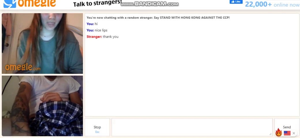 Omegle: girl knows what to do