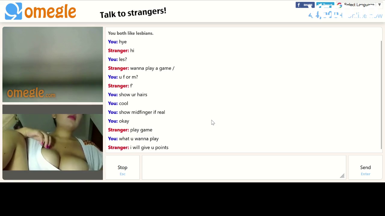 Omegle Lesbian Indian girl gets naked
