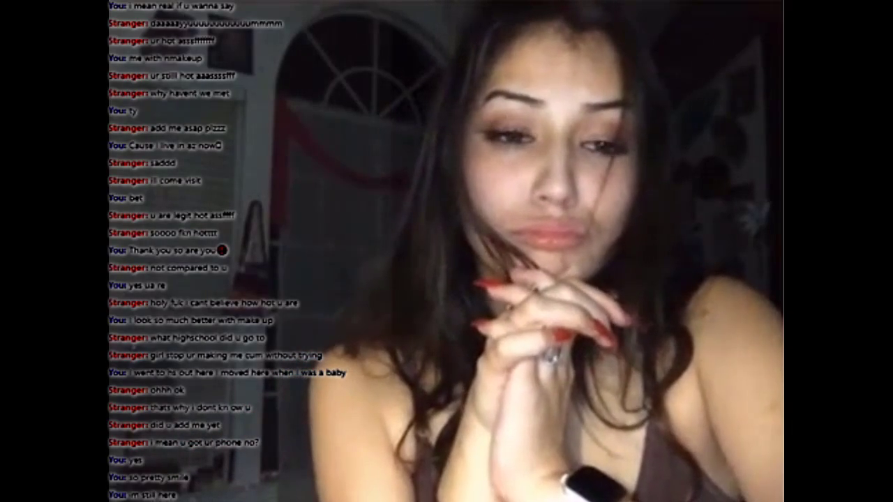 [Omegle] Big Ass Baddie w/ Choker Plays in Bed