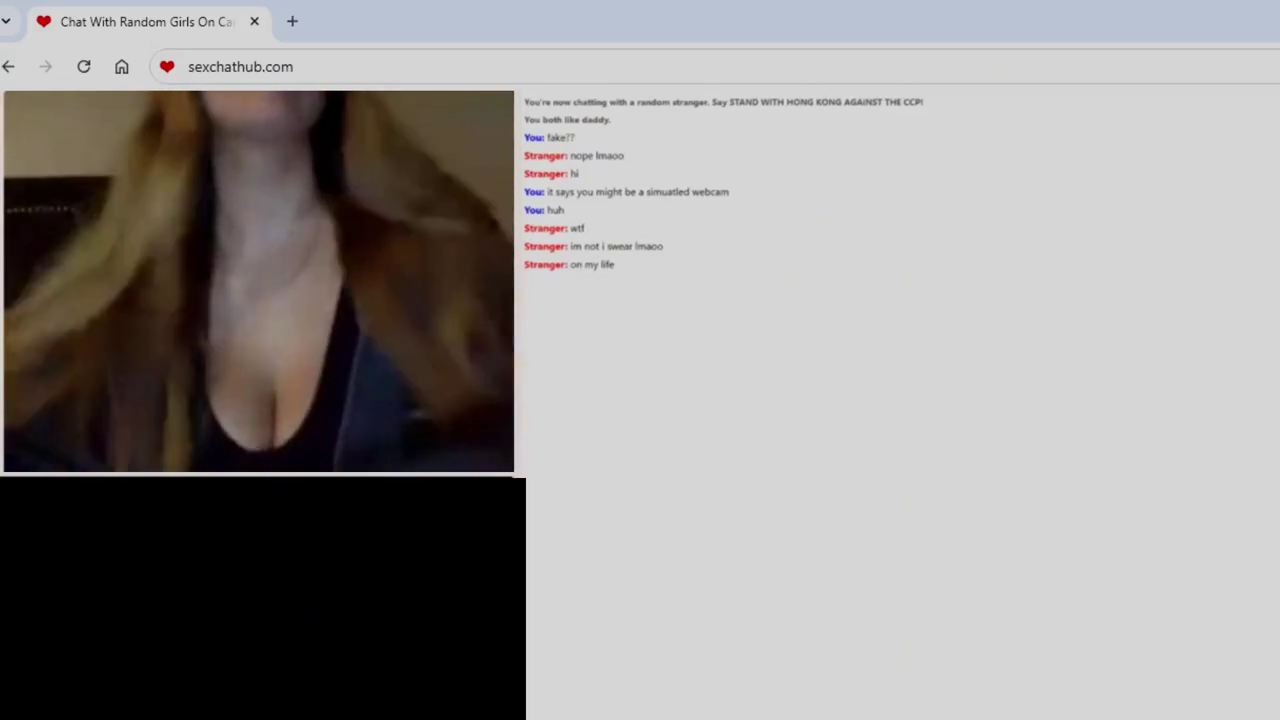 Hot BBW teen on random chat