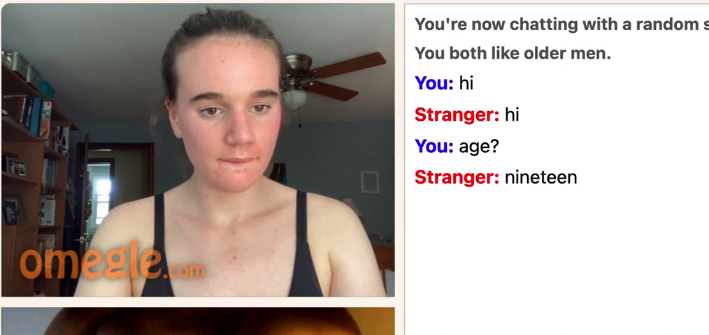 Pretty teen loves Big cock on omegle