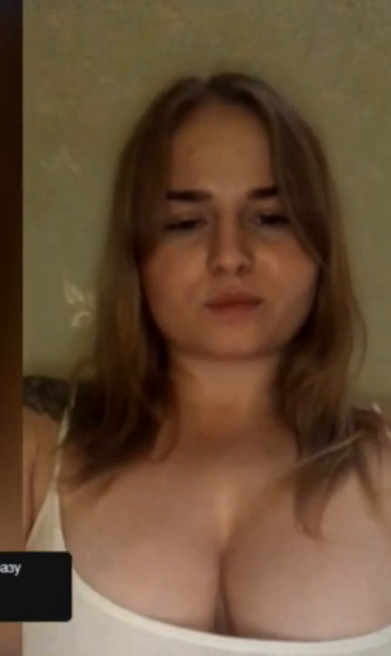 Busty & Horny Chick Bating on Webcam