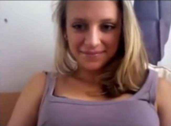 Cute Blonde Teen Bating on Webcam