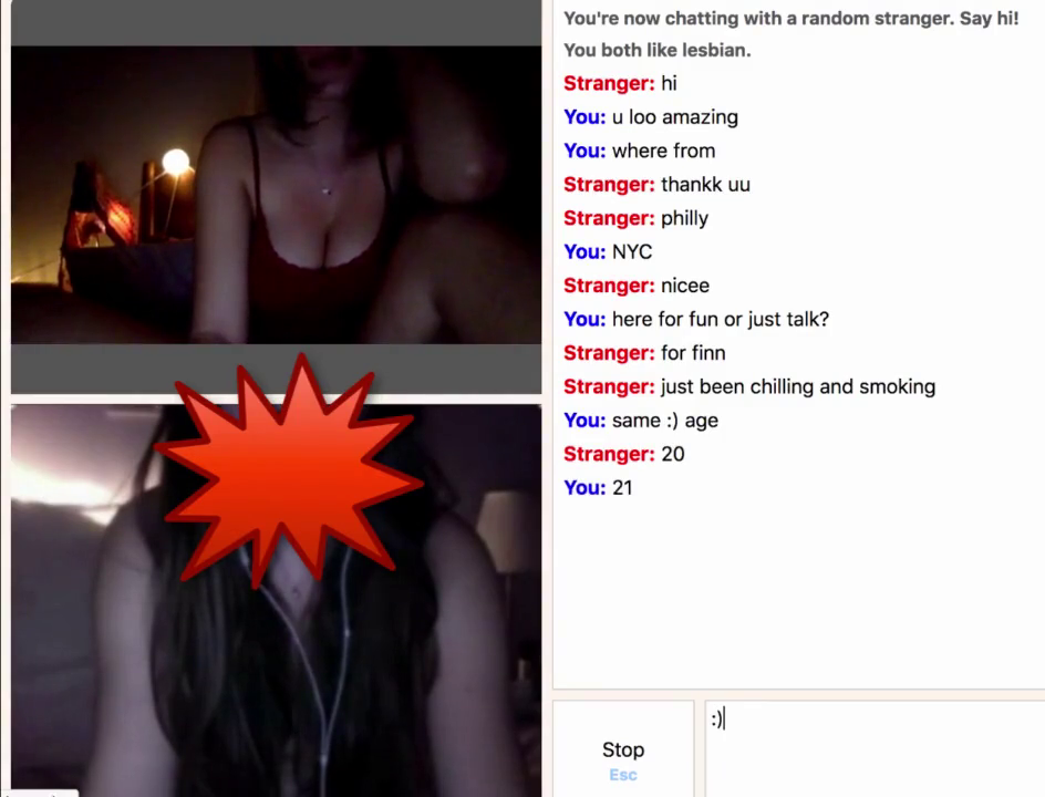 Omegle lesbian