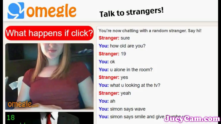 Omegle Blonde longest session 55 - Jucycam