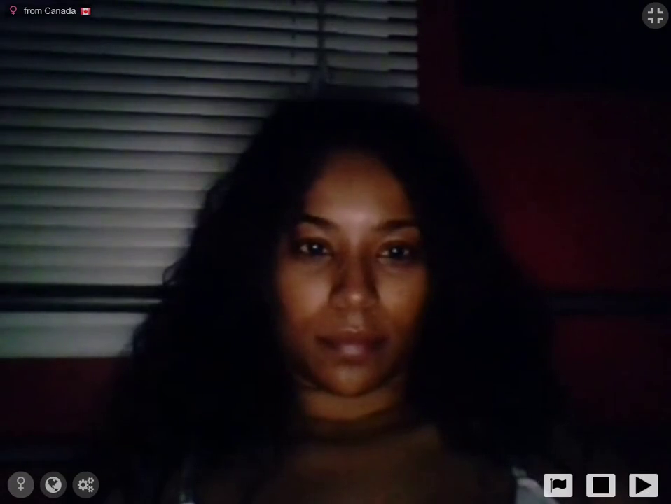 Busty Ebony Plays w/ Tits & Her Tongue