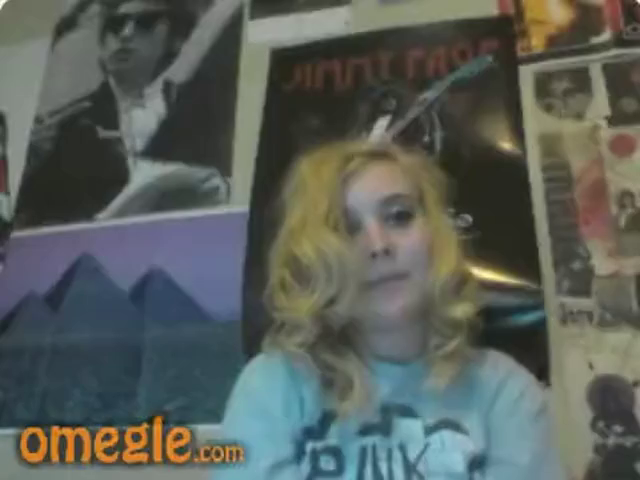 two blonde friends experimenting on omegle