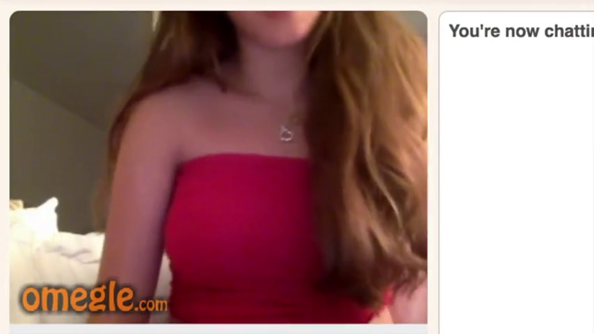 Omegle Red Top Teen