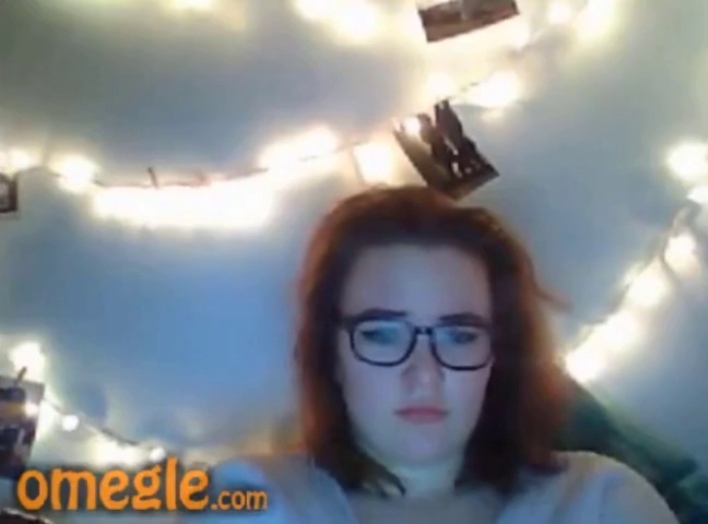 [Omegle] Cute Nerd Shows Boobs & Sucks Fingers
