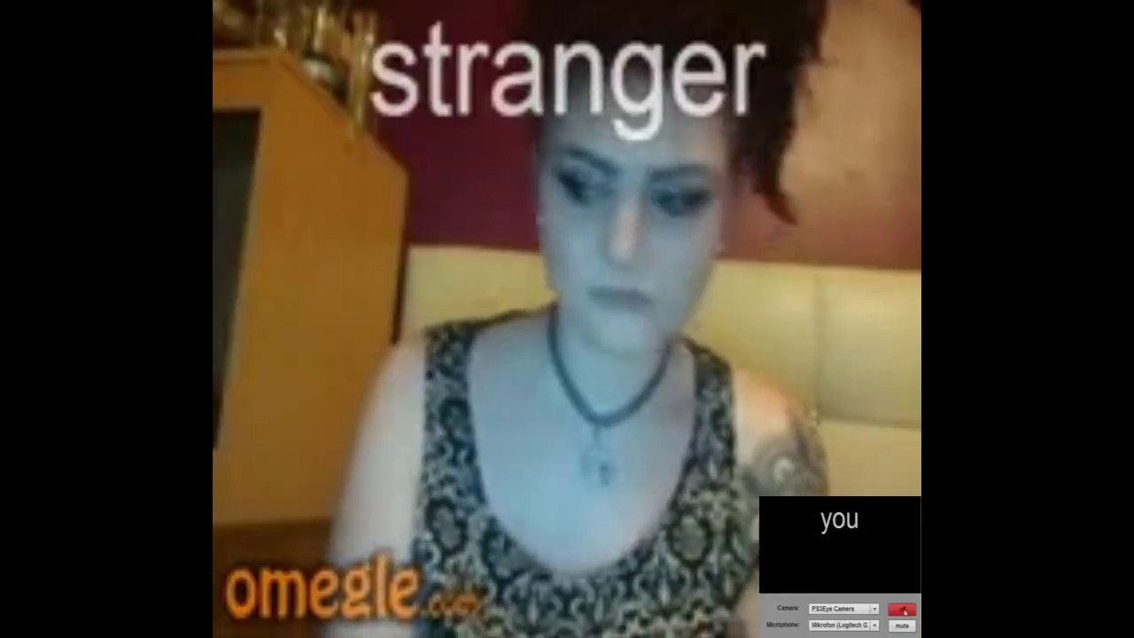 [Omegle] Tatted Alt Girl Licks Her Big Tits