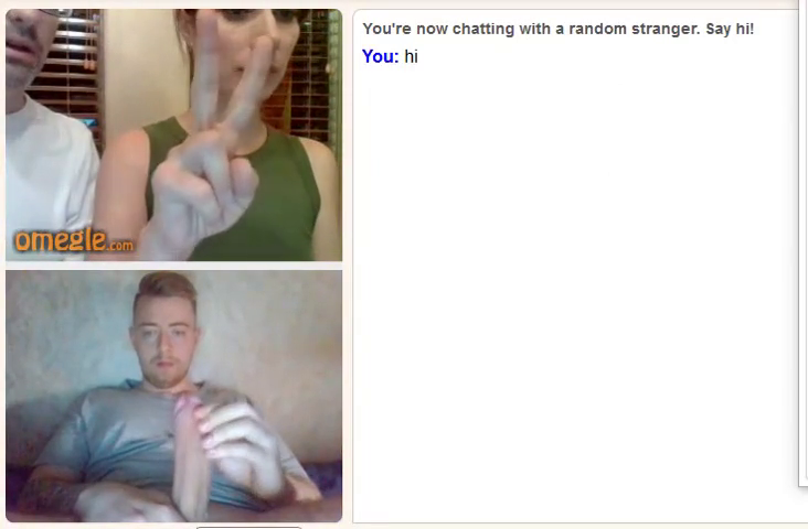 [Omegle] Teasing Him To Make Him Cum