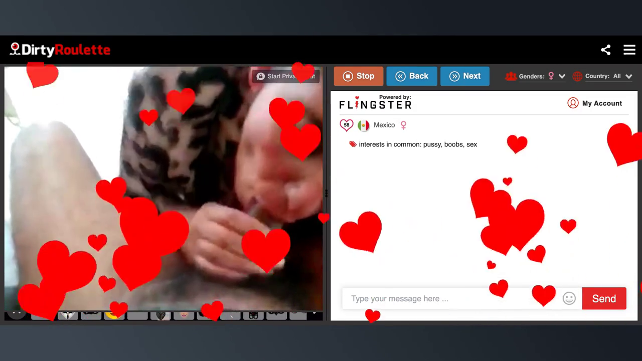 DirtyRoulette horny Mexican girlfriend sucks cock