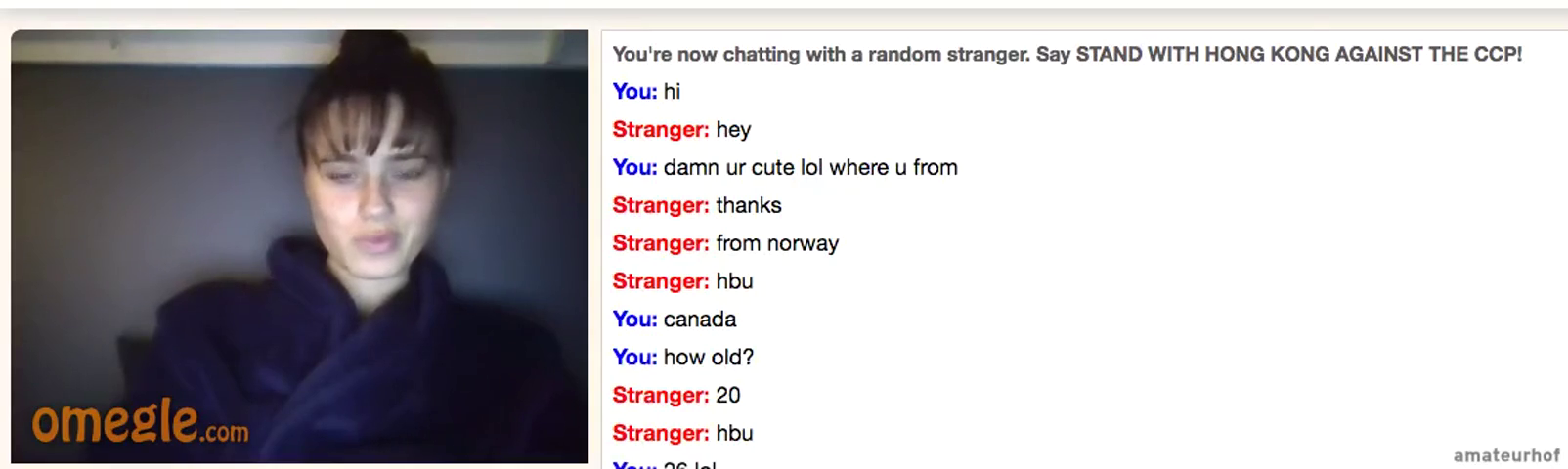 Omegle girl teasing