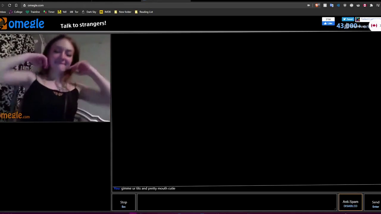 Hottie Cums Hard On Omegle (claimed)