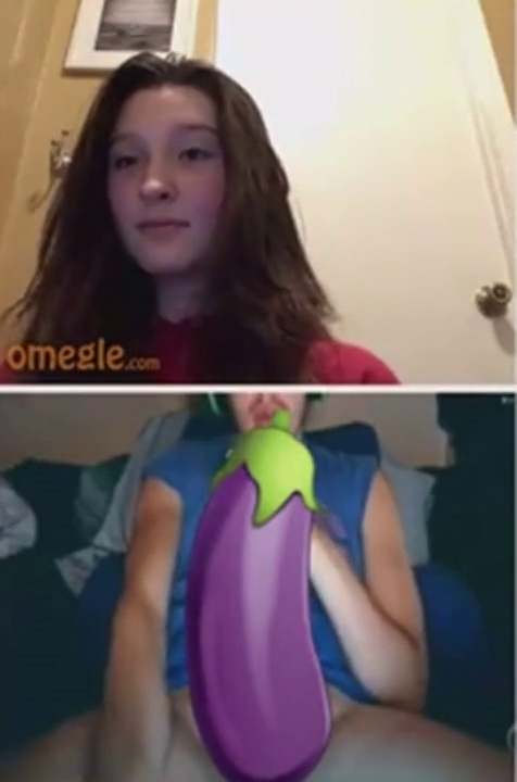 Omegle big tits teen chats with hung guy