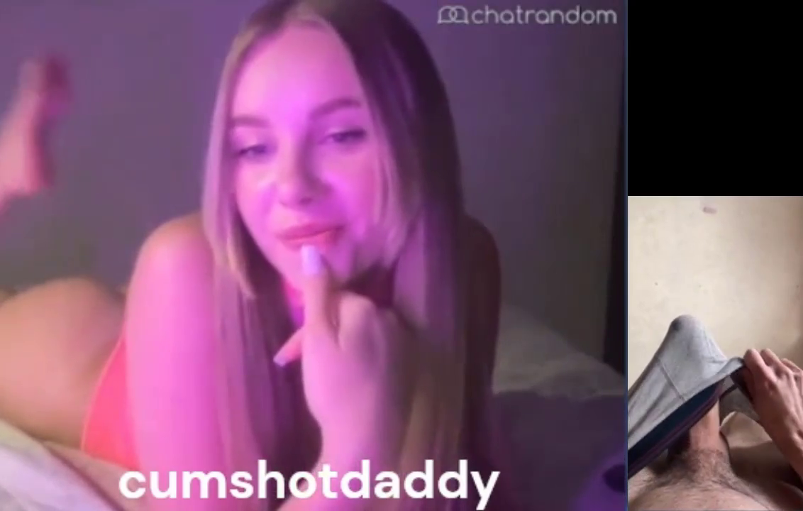 [Chatrandom] BWC Cumshot 4 Horny Blonde