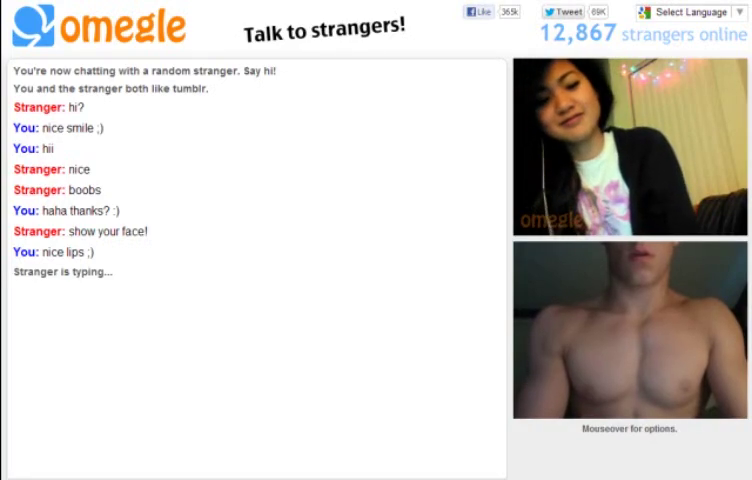 [Omegle] Asian undresses and bates