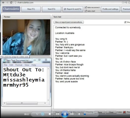 Sexy Aussie Girl on Omegle