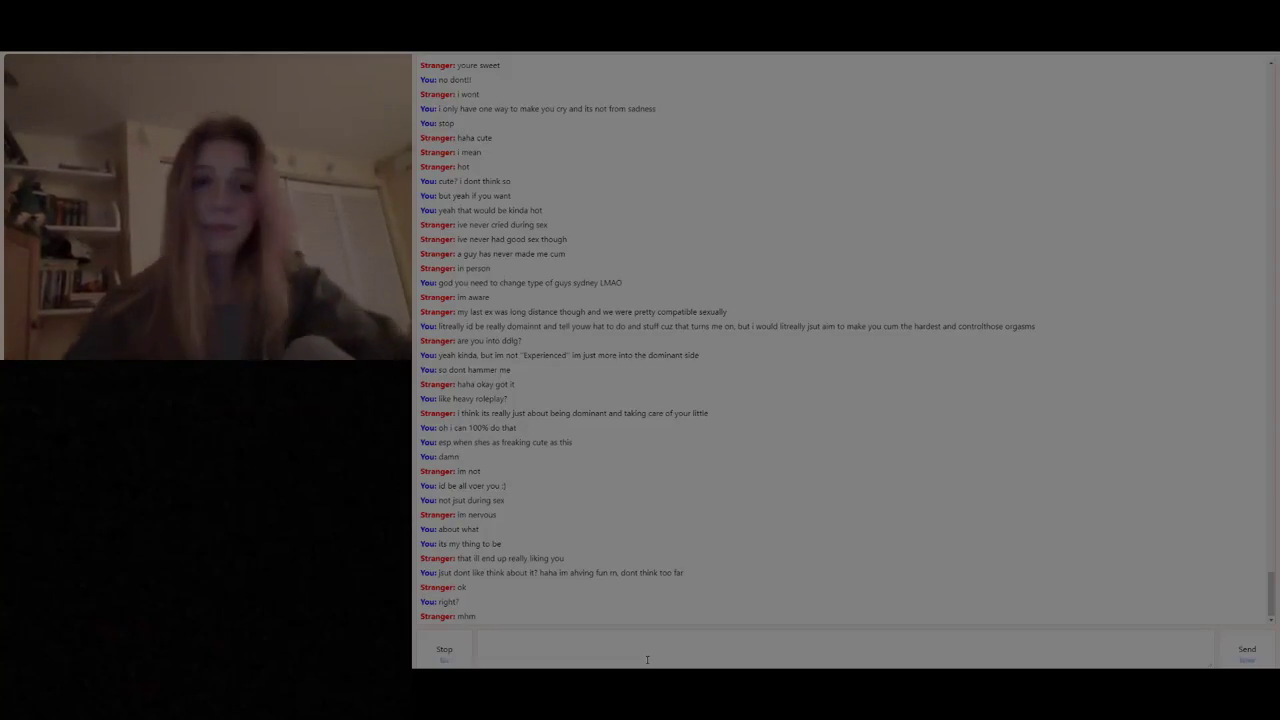 Omegle - Beautiful girl masturbates