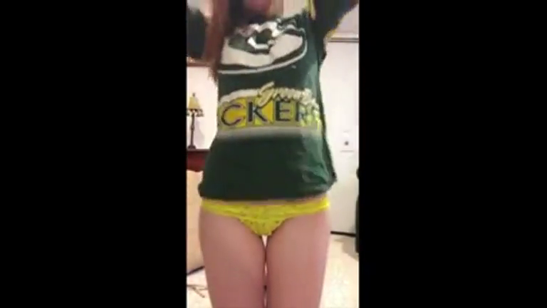 Teen Stuffing Her Panties in Her Pussy