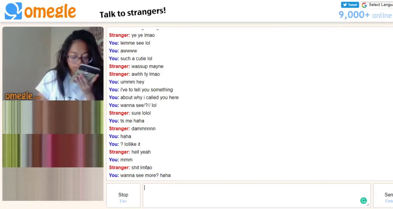 [Omegle] Asian undresses and bates