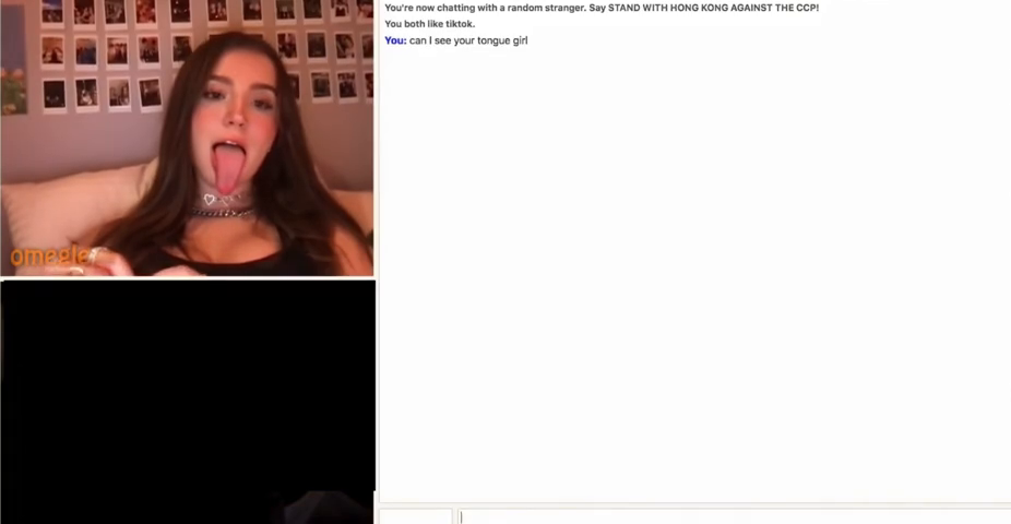 Slutty Spitty omegle teen on camera