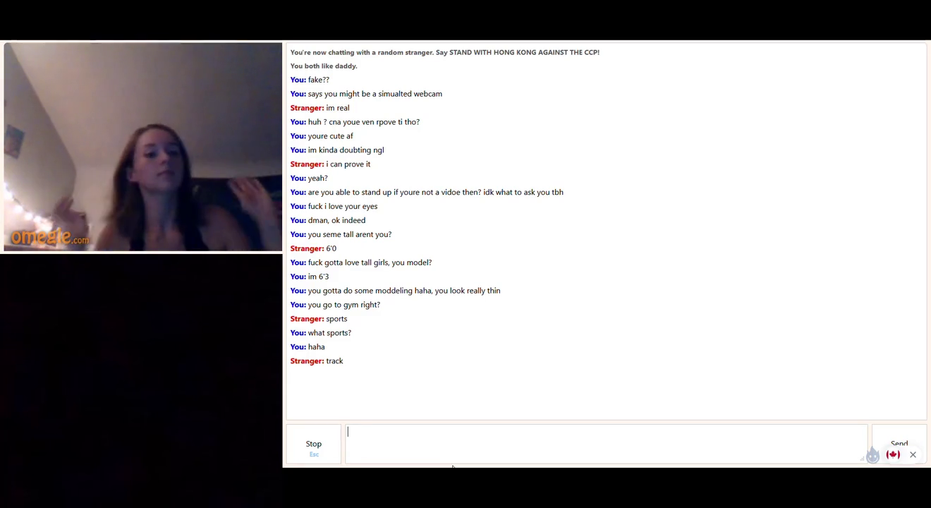 [Omegle] Sensual Teen Shows Body & Fingers Pussy